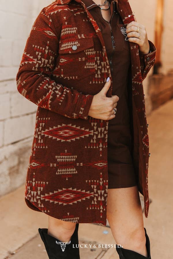 Black Orange Beige Button Down Quilted Lined Shacket JO334