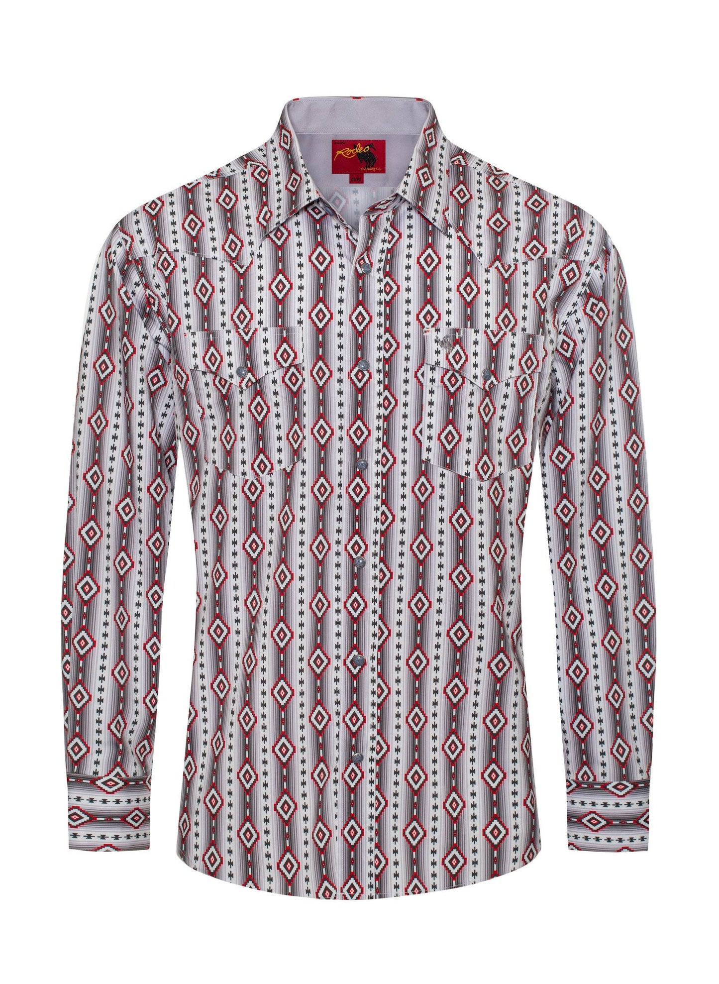 Rodeo Clothing Men's Western Pearl Snap Aztec Print Shirt MPS110L-1060
