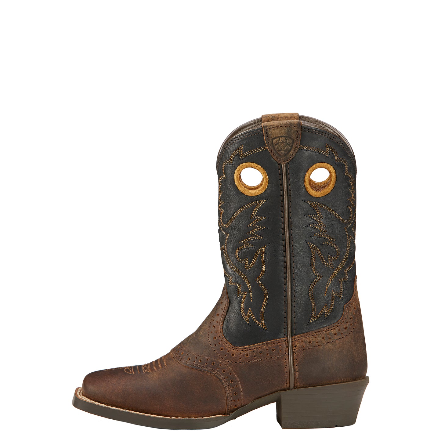 Ariat KIDS' Youth Distressed Brown Roughstock Cowboy Boots 10016239