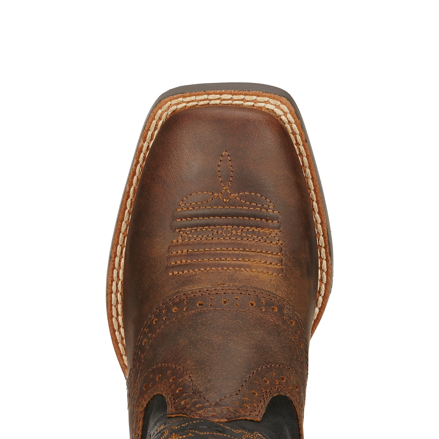 Ariat KIDS' Youth Distressed Brown Roughstock Cowboy Boots 10016239
