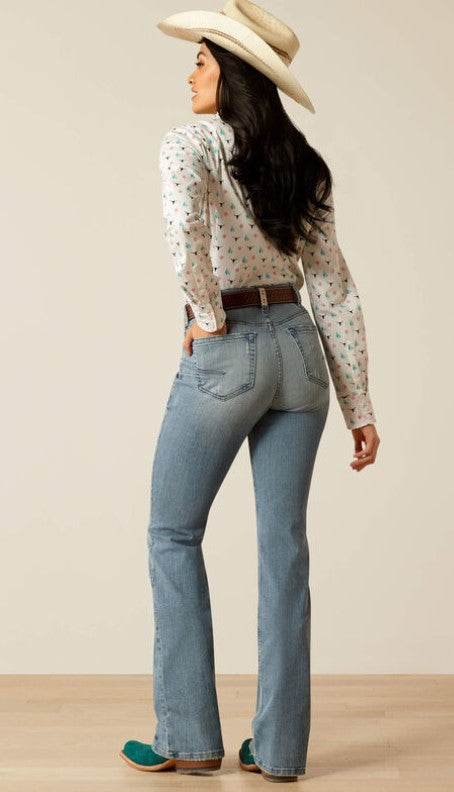 Ariat Ladies 10048276 High Rise Bessie Boot Cut Jean