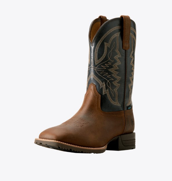 Ariat Mens 10061232 Hybrid Ranchwork H2O Tavern Taupe/Dark Denim