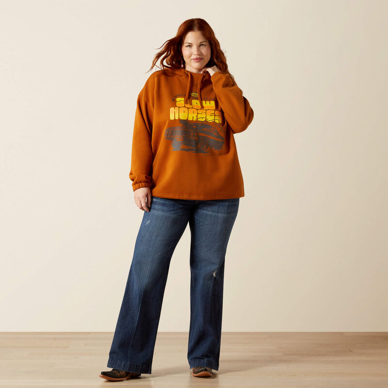 Ariat Unisex Sendero Slow Horses Hoodie in Glazed Ginger 10062430