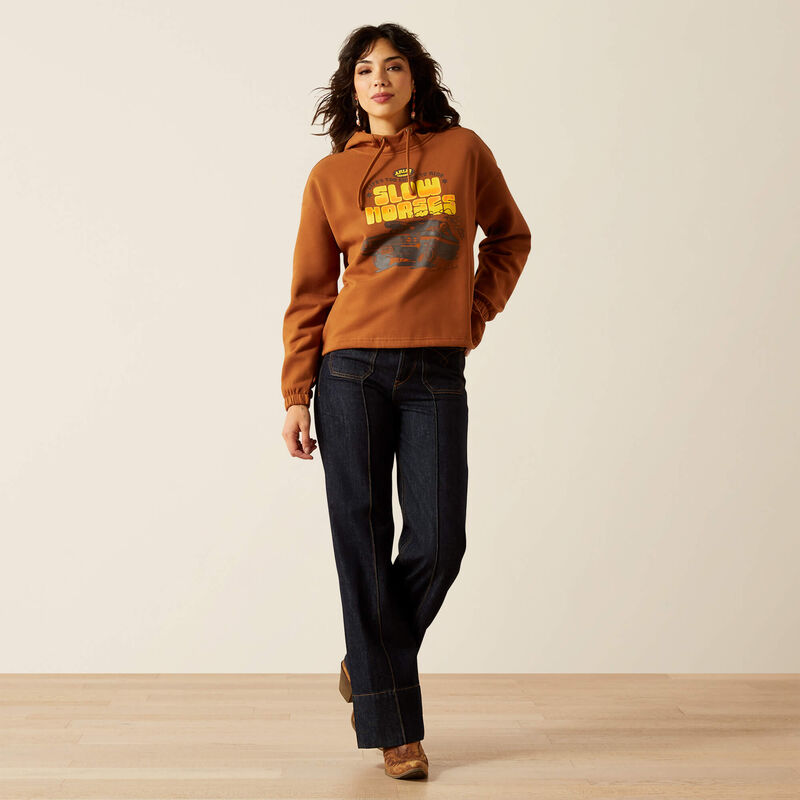 Ariat Unisex Sendero Slow Horses Hoodie in Glazed Ginger 10062430
