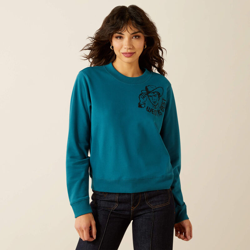 Ariat Ladies 10062830 Essential Sendero West is Best Sweatshirt