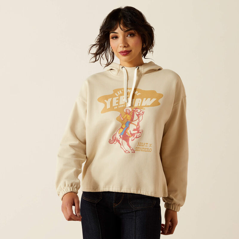 Ariat Unisex Sendero Slow Horses Hoodie in Oyster Grey 10062831