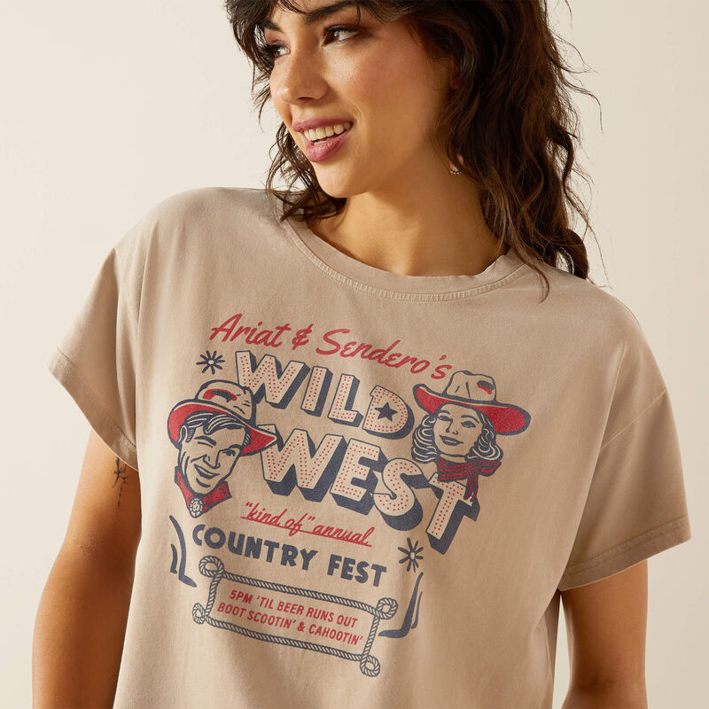 Ariat Ladies 10062912 Sendero x Ariat Wild West Country Fest T-Shirt