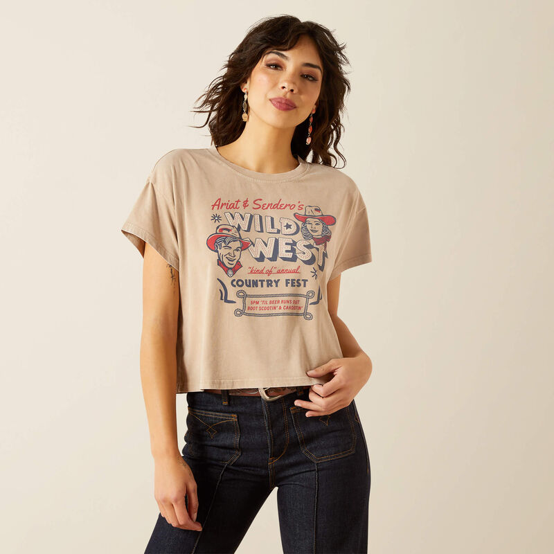Ariat Ladies 10062912 Sendero x Ariat Wild West Country Fest T-Shirt