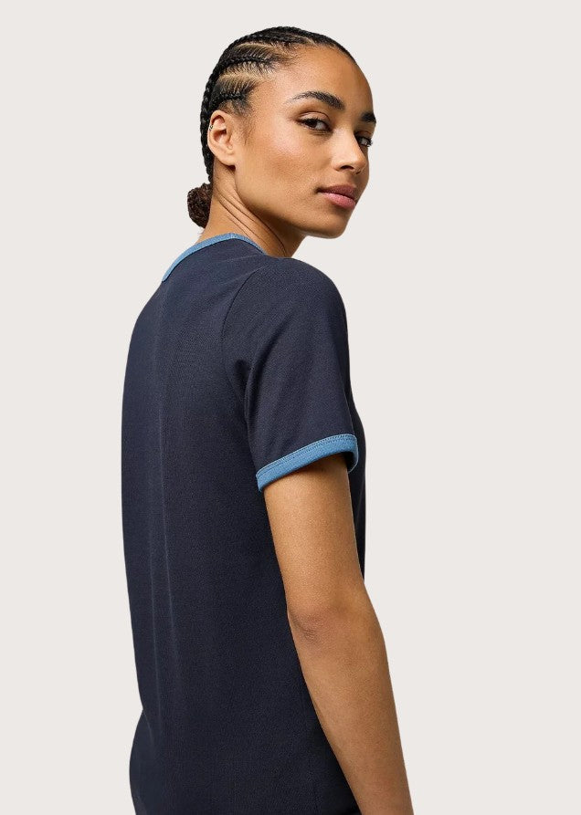 Wrangler Ringer Tee in Navy 112370756