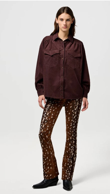 Wrangler Ladies Loose Femme Yoke Western Shirt 112370790