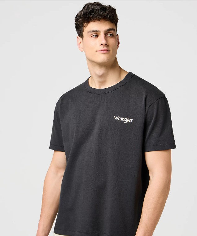 Wrangler Casey Jones Graphic Tee in Faded Black 112371493