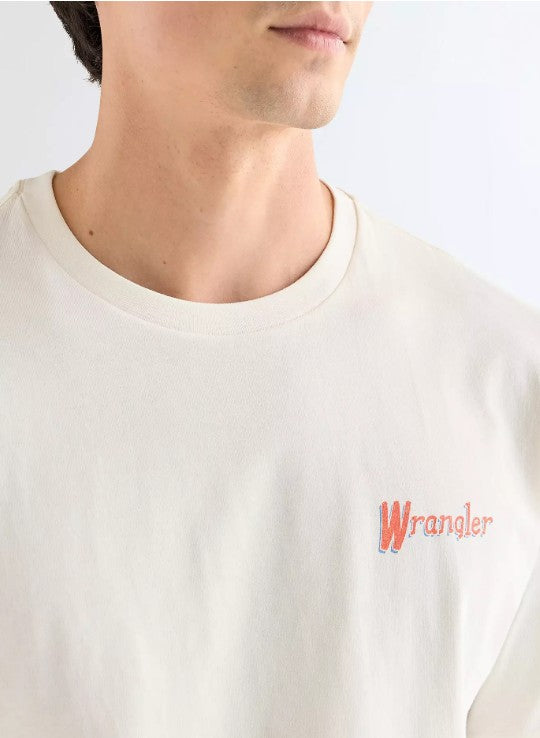 Wrangler Relaxed Graphic Tee in Worn White 112377994