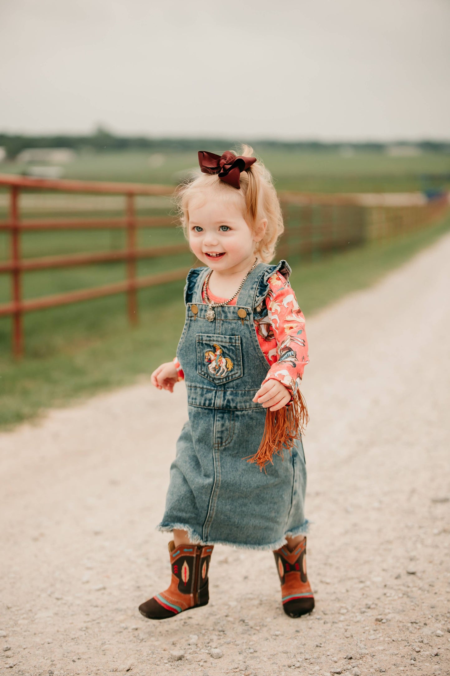 Shea Baby Cowgirl Overall Dress DVS01