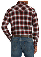 Load image into Gallery viewer, Men&#39;s Ely Cattleman Long Sleeve Flannel Plaid Western Snap Shirt 15201026-99 Rust
