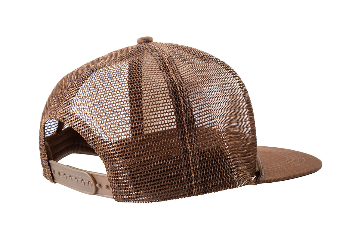 M&F 191001102 Ranch Craft Originals Snap Back Cap Leather Longhorn Brown