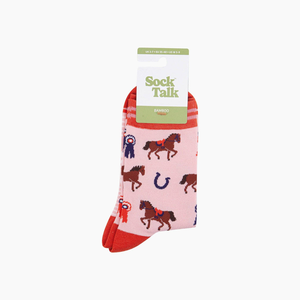 Sock Talk Horse Riding Bamboo Socks in Pink