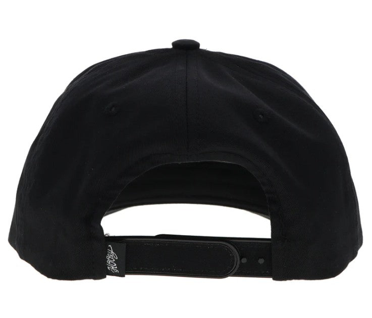 Hooey "Rodeo" Hat Black w /Serape Rectangle Patch 2353T-BK