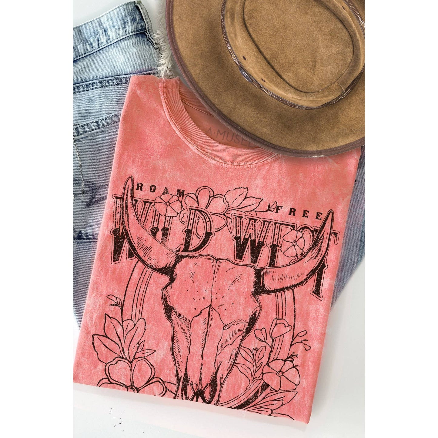 WILD WEST RODEO - Mineral Wash: CORAL MB1835