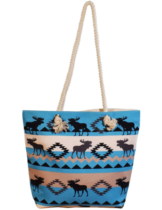 Carryall Tote Bag, Design Blue Moose