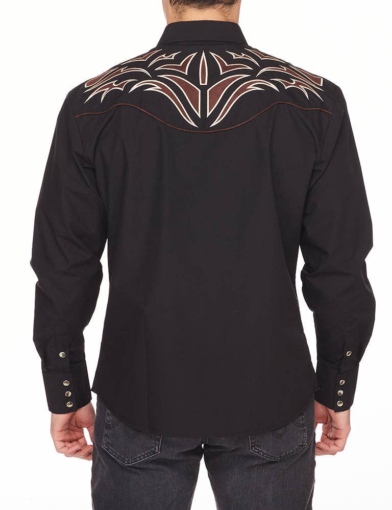 RODEO Men's Western Embroidery Cowboy Outfit Shirts PS500l-534
