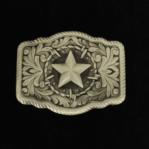 M&F Mens Rope Edge Star Buckle 37993
