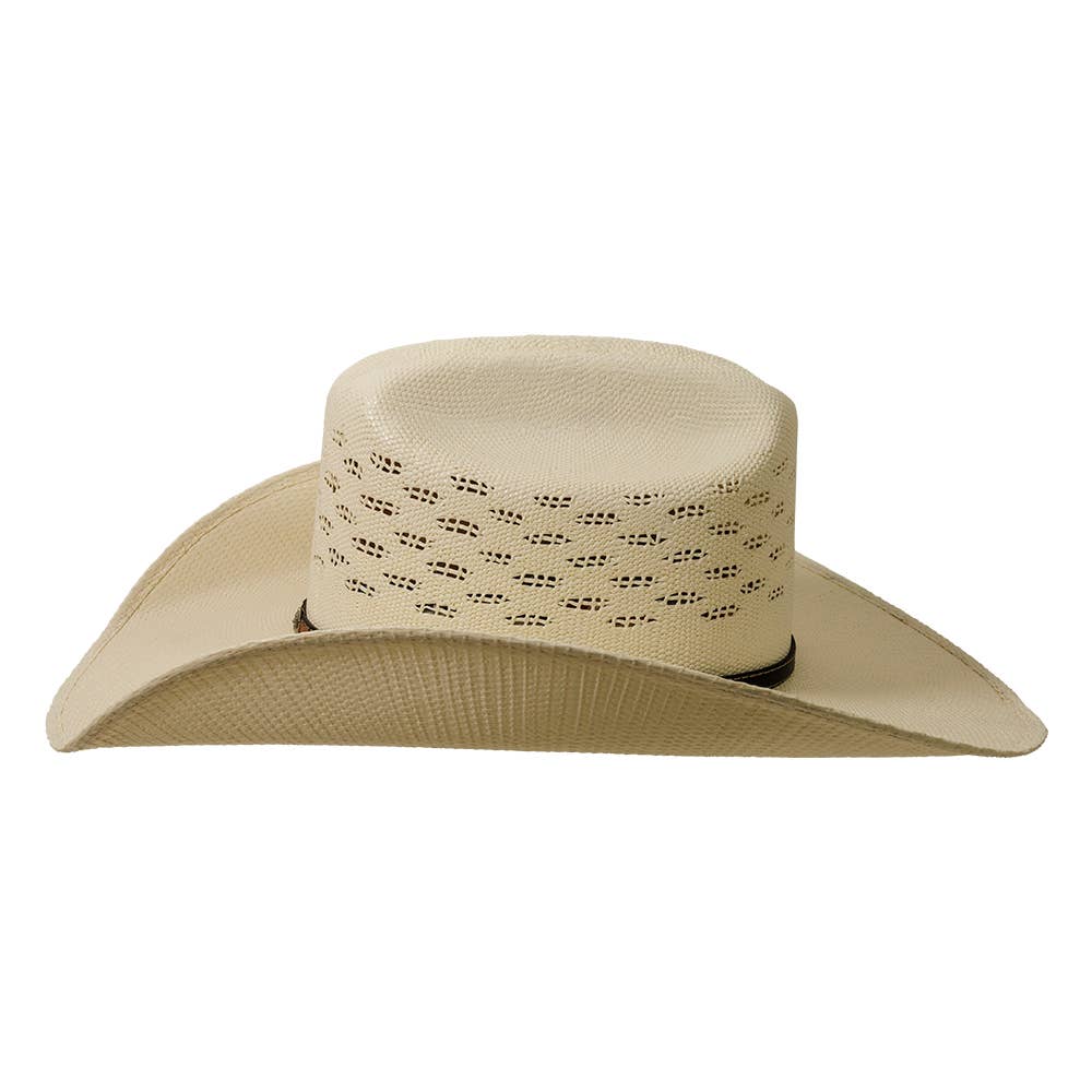 American Hat Makers Straw Cowboy Hat Coyote in Cream