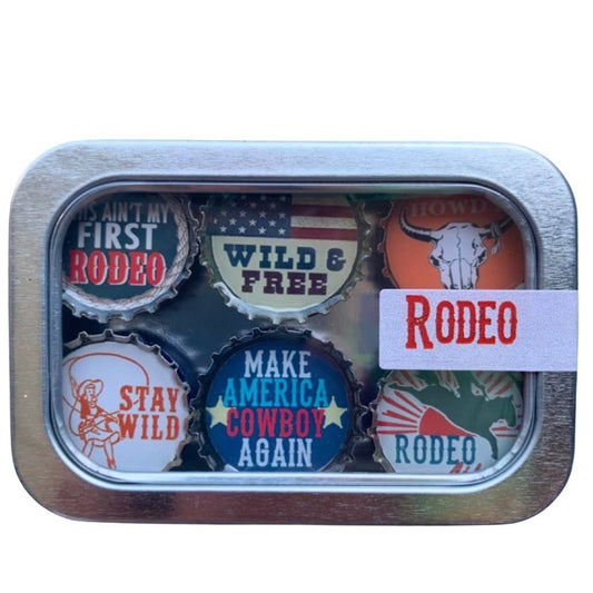 Rodeo Magnets by Kates Magnets set of 6