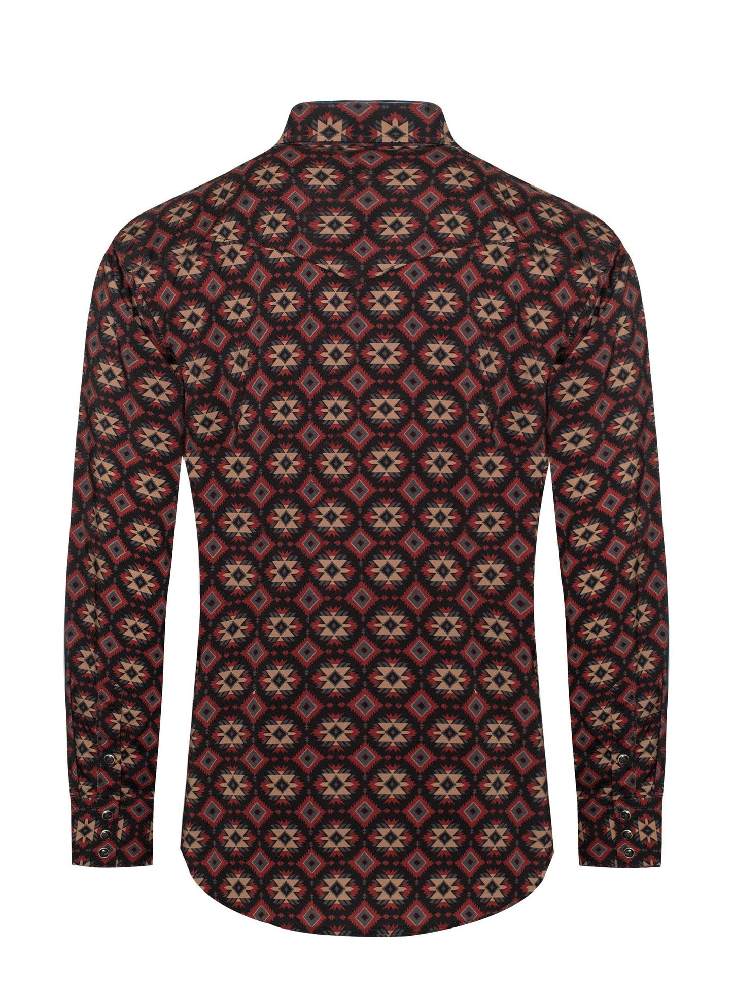 Rodeo Clothing Men's Western Pearl Snap Aztec Print Shirt MPS110L-1131
