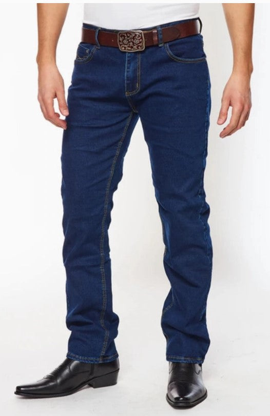 Rodeo Clothing Mens Jeans Skinny Fit in Dark Blue HLP-502-DKBLUE