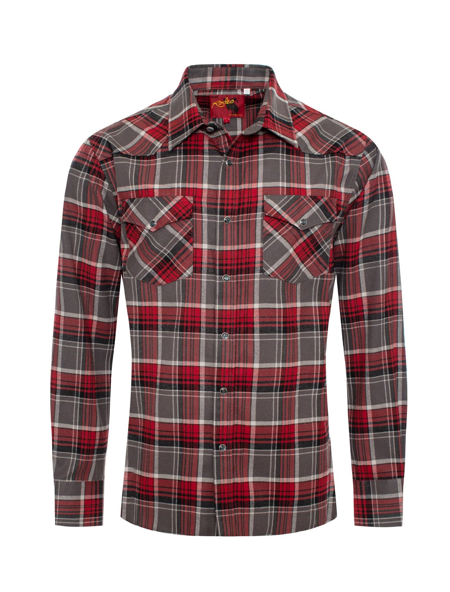 Rodeo Clothing Men's Western Long Sleeve Flannel Shirts With Snap Buttons FLS300-310