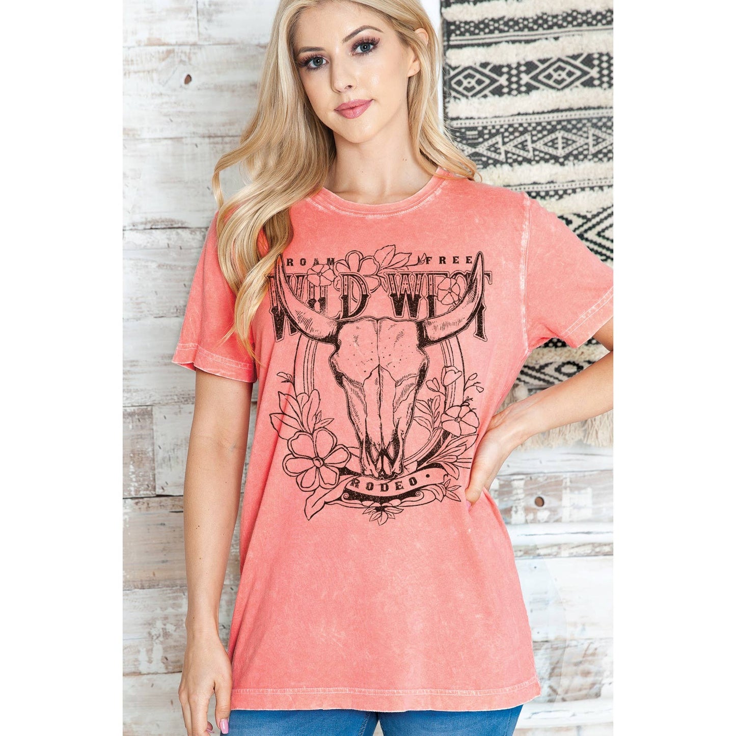 WILD WEST RODEO - Mineral Wash: CORAL MB1835