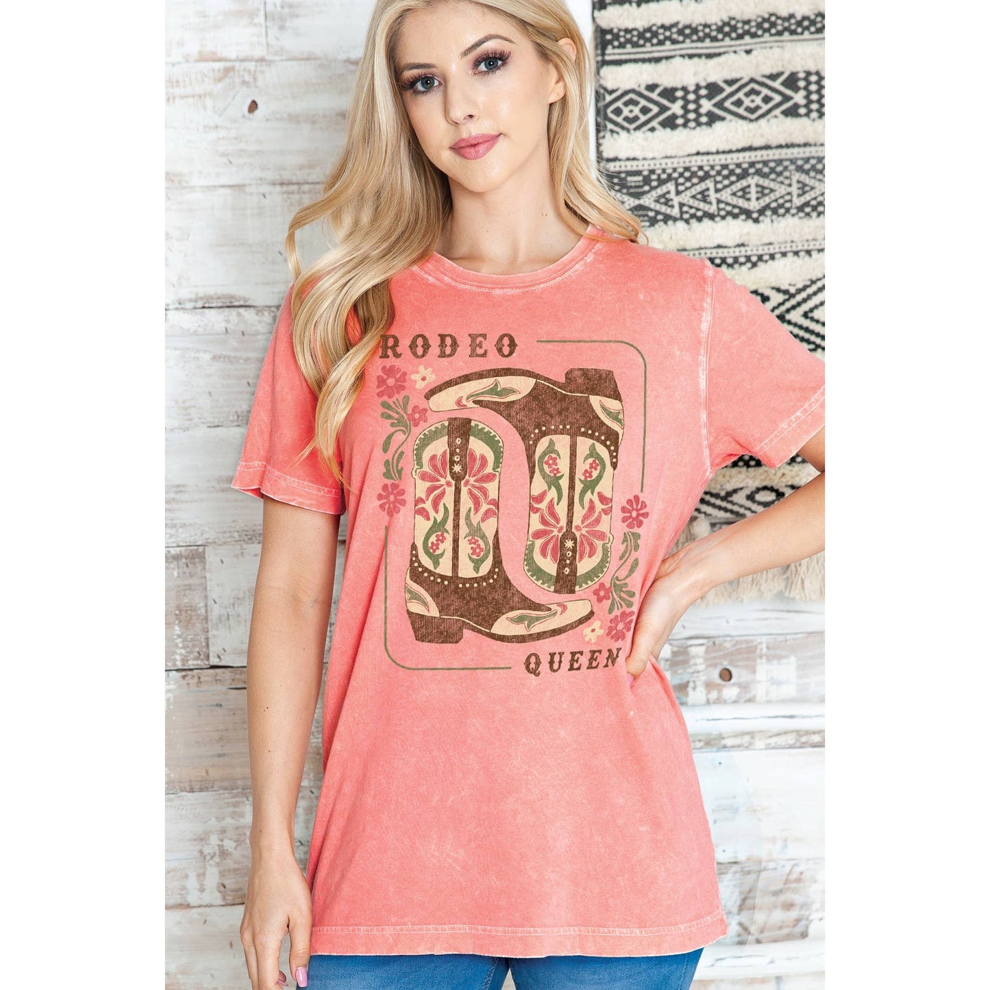 RODEO QUEEN - Mineral Wash: CHARCOAL Coral MB1854
