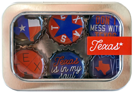 Texas Magnets by Kates Magnets set of 6