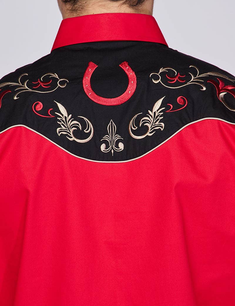 RODEO Men's Western Embroidery Shirt PS500l-528