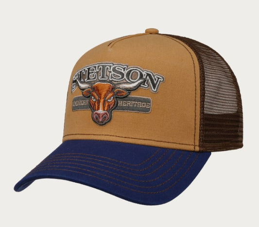 Stetson Trucker Cap 7761160 in Brown & Blue