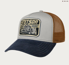 Load image into Gallery viewer, Stetson Trucker Cap 7761174 Blue/Grey/Brown
