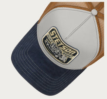 Load image into Gallery viewer, Stetson Trucker Cap 7761174 Blue/Grey/Brown
