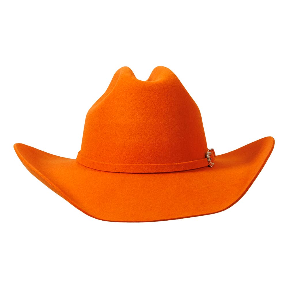American Hat Makers Beau 710087 Cattleman Cowboy Hat in Tangerine