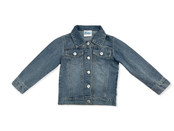 Denim Fringe Jacket, 0M-5T SBDJ01