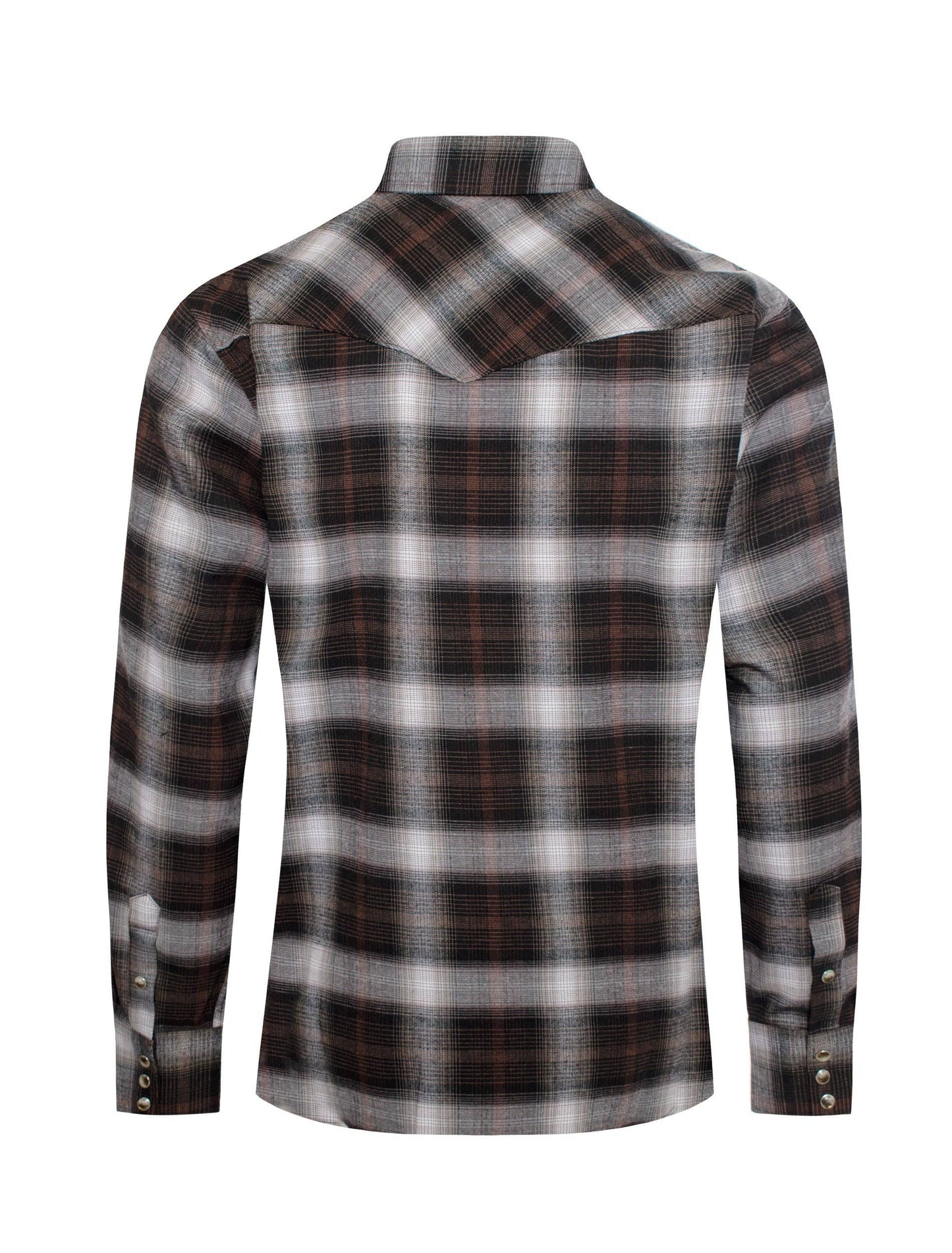 Men's Western Long Sleeve Flannel Shirts With Snap Buttons FLS300-305