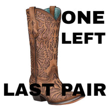 Load image into Gallery viewer, Corral C3813 Shedron Inlay Amber Ladies Cowboy Boots
