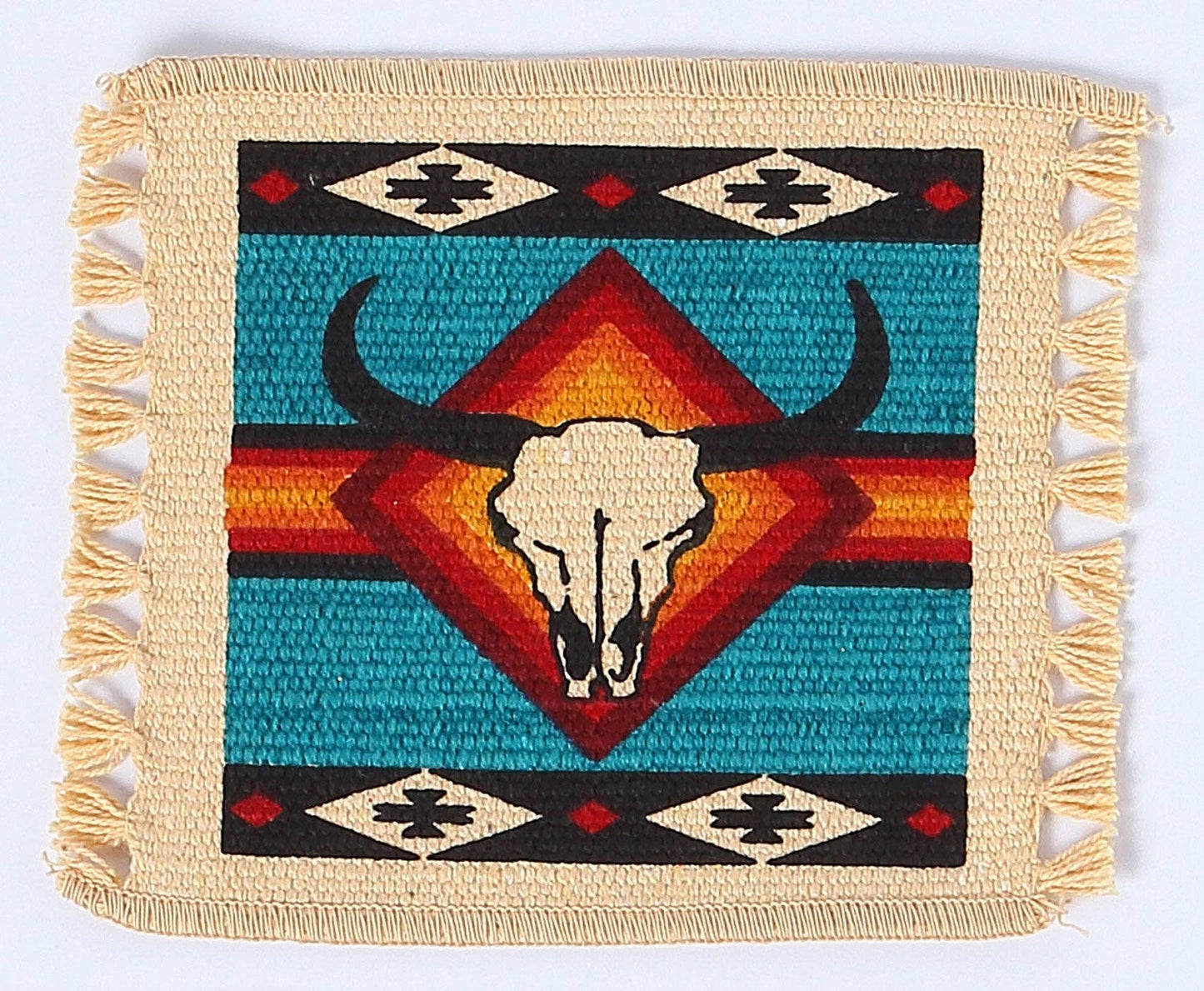Cotton Stencil Coasters-Southwest Design