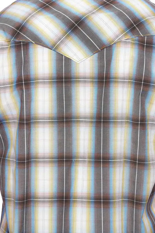 RODEO CLOTHING MEN'S PLAID SHORT SLEEVE SNAP Ps400S-492