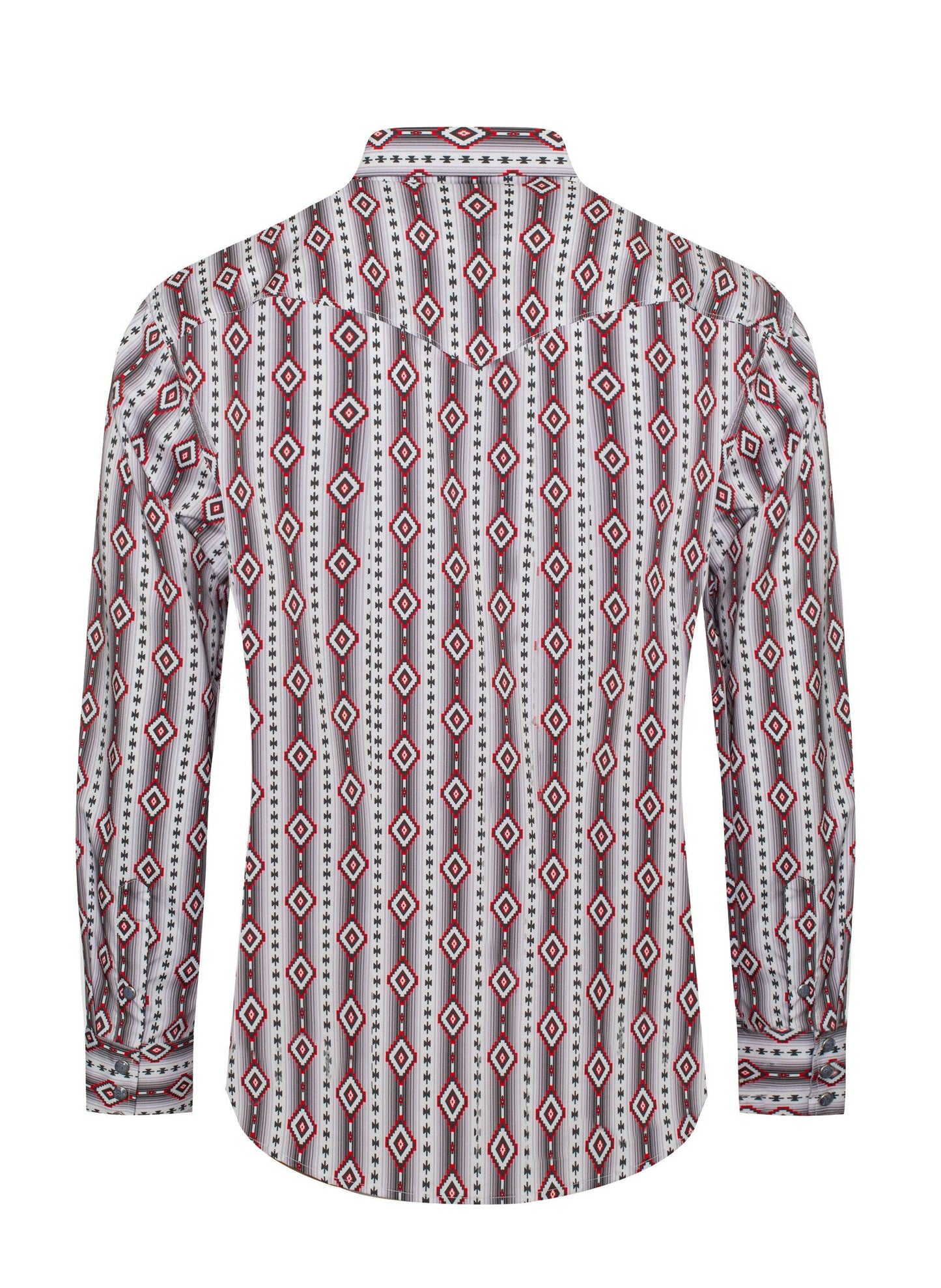 Rodeo Clothing Men's Western Pearl Snap Aztec Print Shirt MPS110L-1060