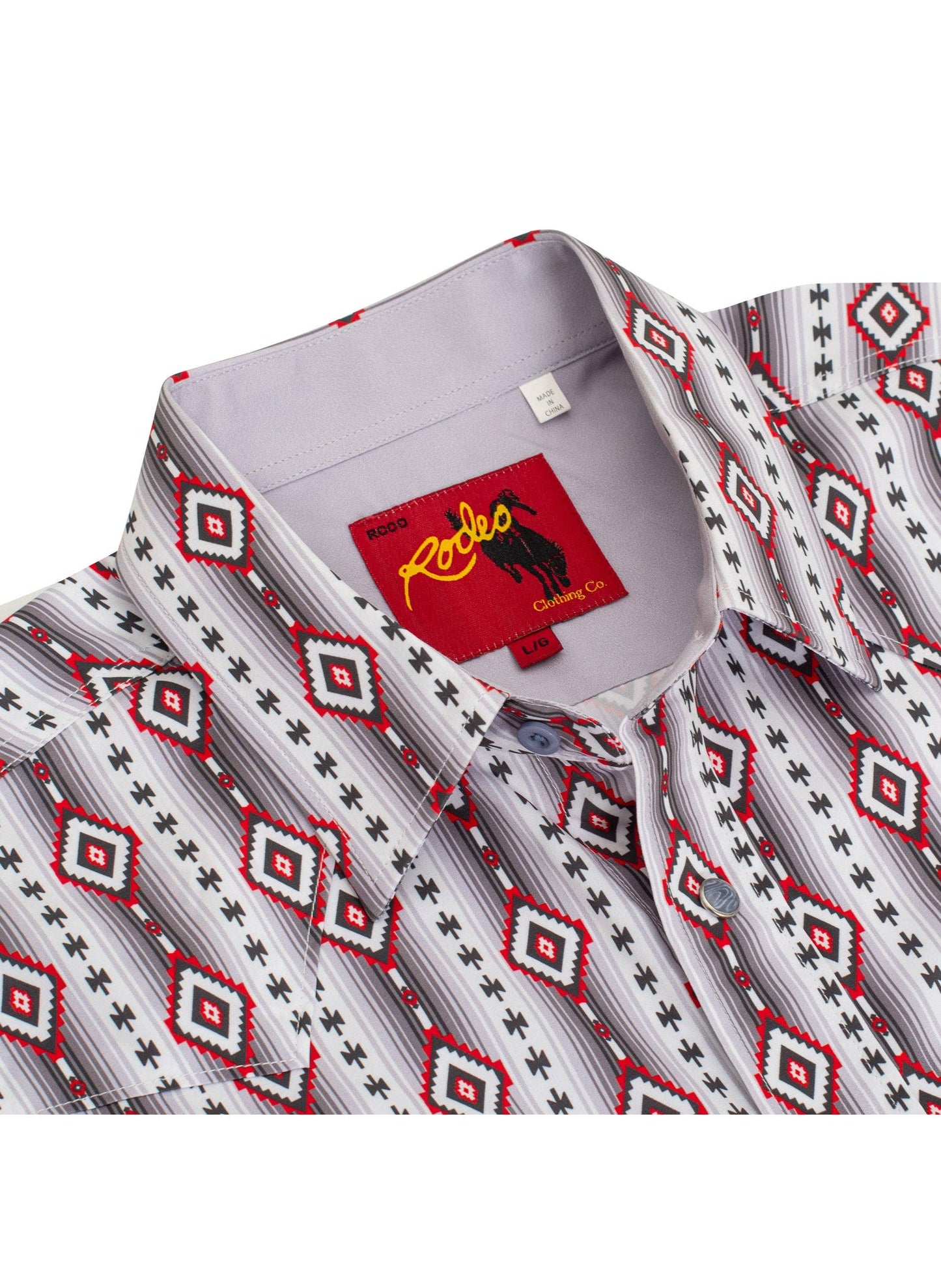 Rodeo Clothing Men's Western Pearl Snap Aztec Print Shirt MPS110L-1060