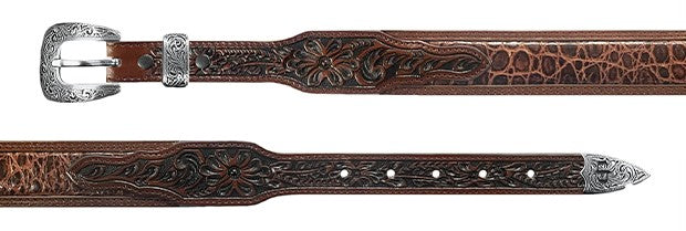 Stetson 9911500 Bennett Western Belt Brown