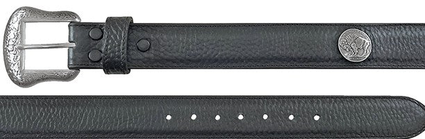 Gem Dandy 9915500 Stetson Bison Black Western Belt