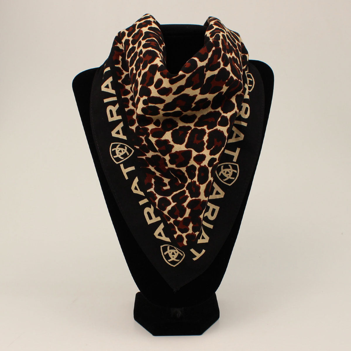 M&F Ariat Branded Brown Leopard Print Bandana A1109202