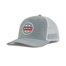 Load image into Gallery viewer, Ariat Snap Back R112 Logo Rubber Patch in Grey A300012506
