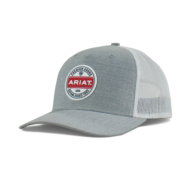 Ariat Snap Back R112 Logo Rubber Patch in Grey A300012506